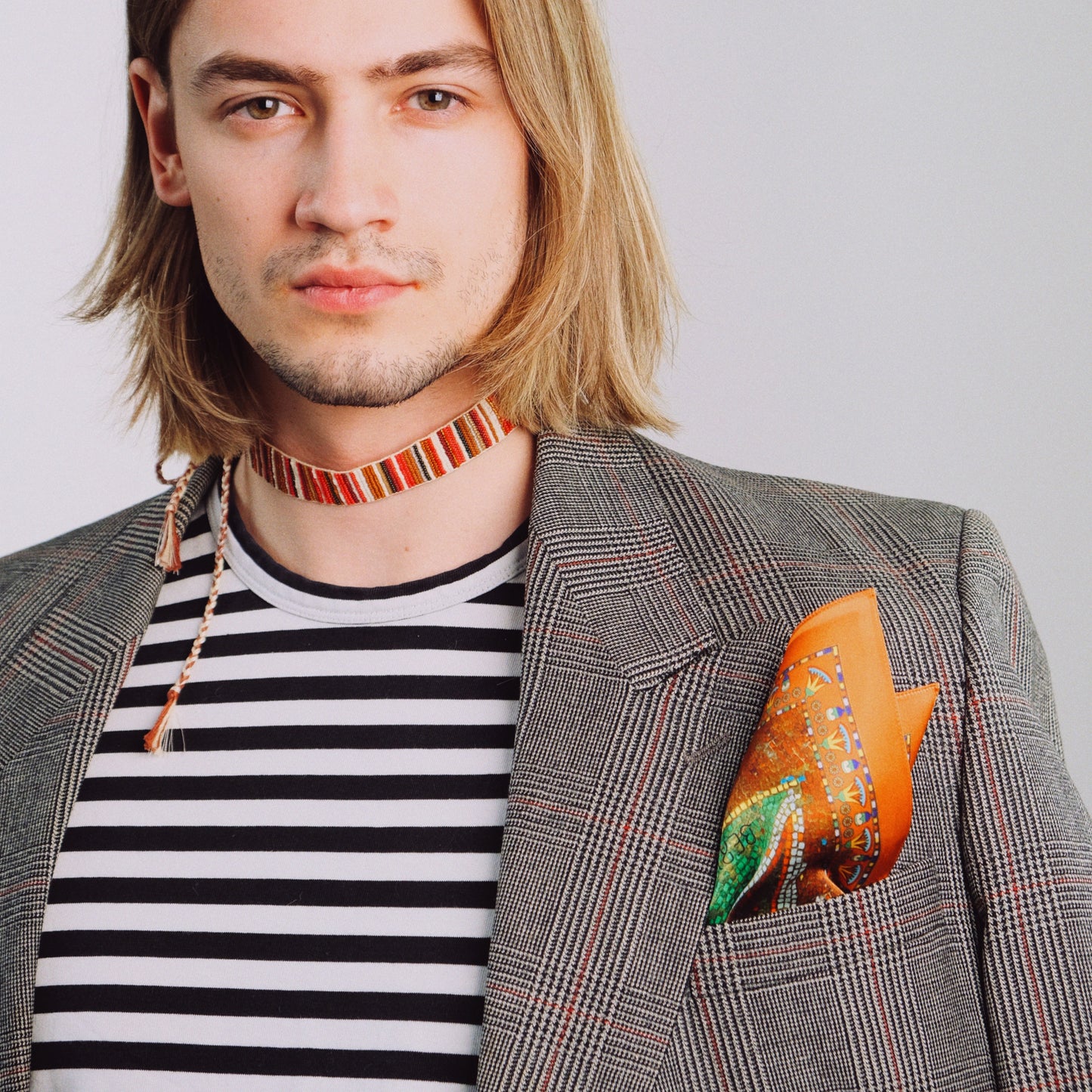 100% Italian silk scarf "REVIVAL" from Lviv region