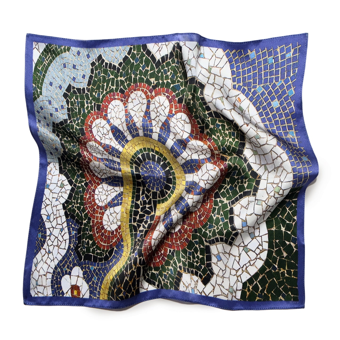 100% Italian silk scarf "CHAKRA" from Poltava region