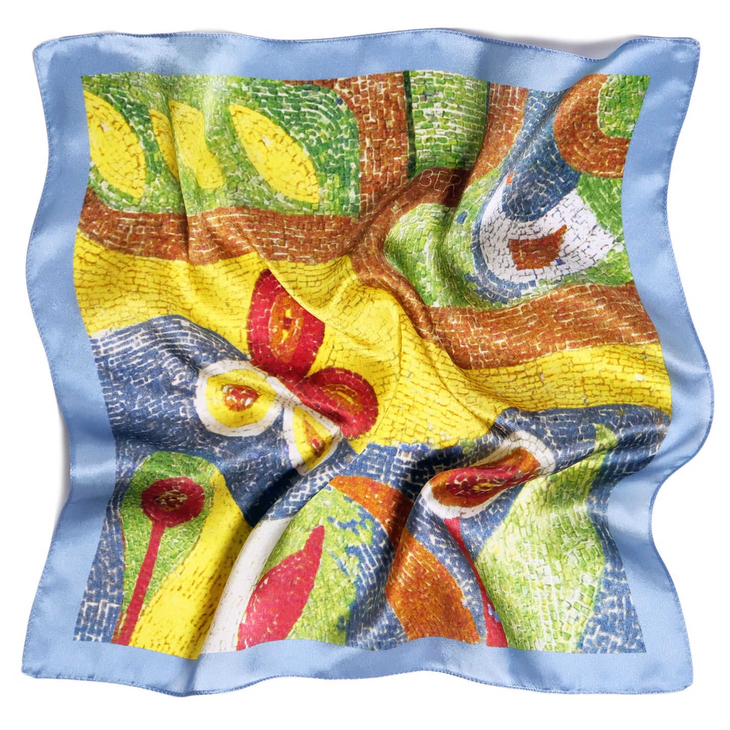 100% Italian silk scarf "SUMMER" from Lviv region