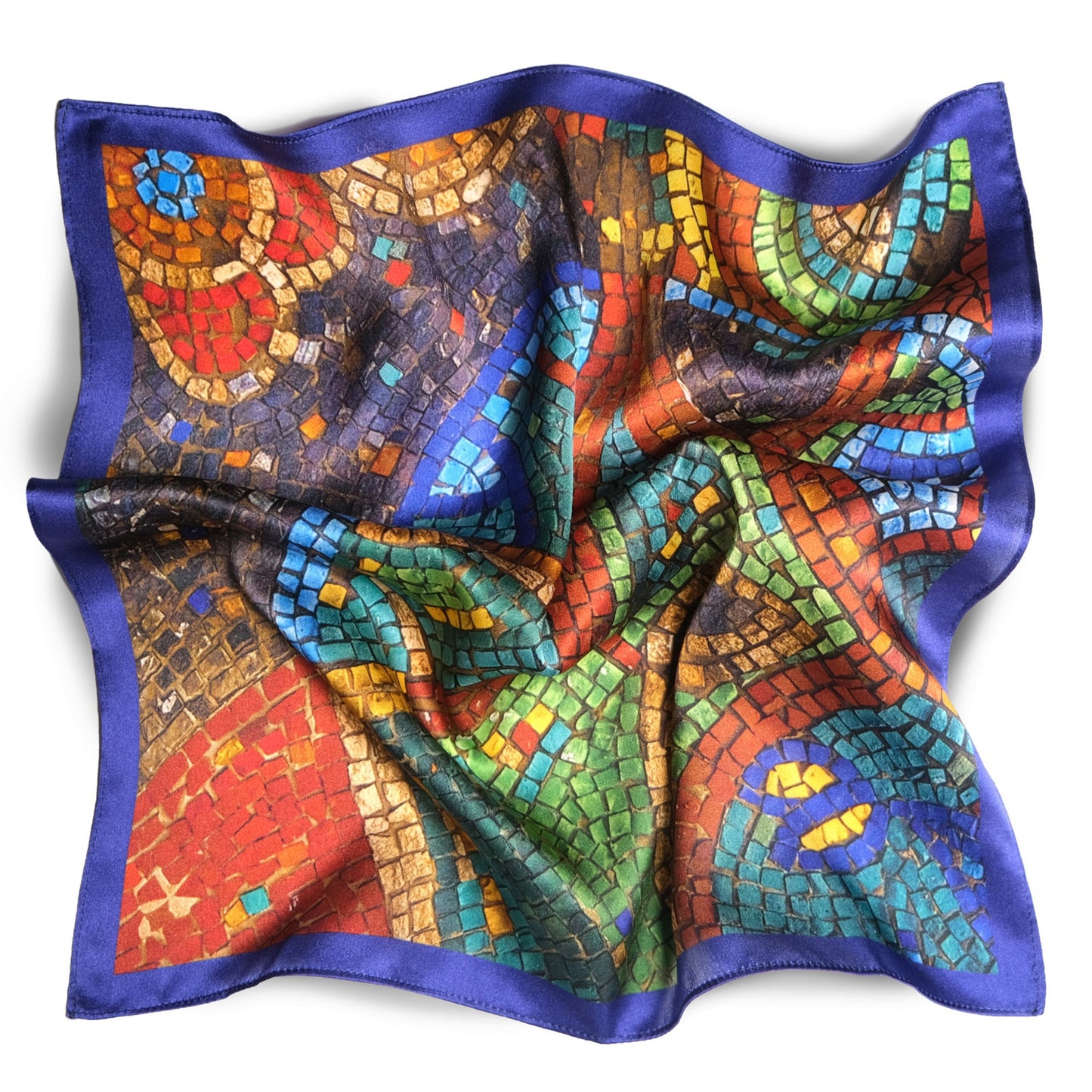 100% Italian silk scarf "SWIRL" from Lviv region