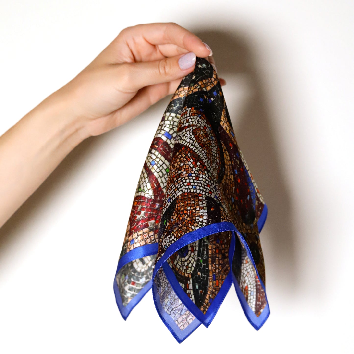 100% Italian silk scarf "ZARICHIYA" from Lviv region