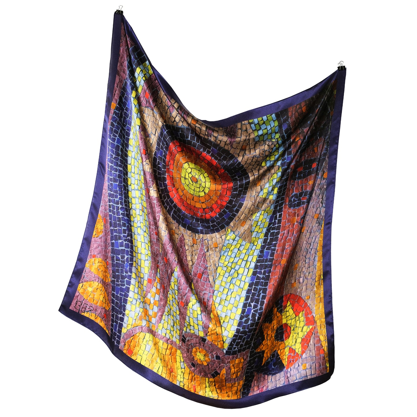 100% Italian silk scarf "STAR FLASH" from Ivano-Frankivsk region