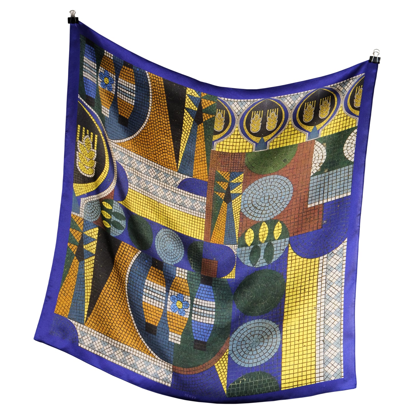 100% Italian silk scarf "ZOO" from Rivne region